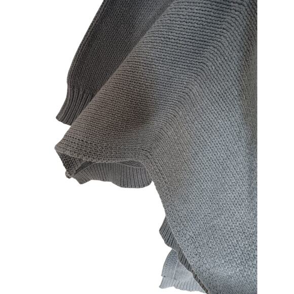 KF KaufmanFranco Collective Gray Knit Cardigan Sweater XS Oversized - Picture 11 of 16